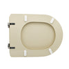 Sedile Wc Per Pozzi Ginori Vaso Atena Forma 7- Champagne Cerniere A Passanti- Cw- Pezzi 1