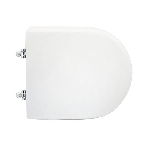 Sedile Wc Per Sanitosco Vaso Free Chiuso Forma 7- Bianco - Cerniere A Passanti- Cw- Pezzi 1