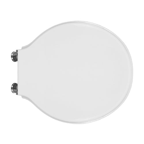 Sedile Wc Senesi Per Vaso Lutezia Forma 2- Bianco - Cerniere A Passanti- Cw- Pezzi 1