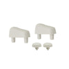Kit Paracolpi Per Sedile Conca E Ydra Carrara E Matta- Bianco- Bemis- Pezzi 1