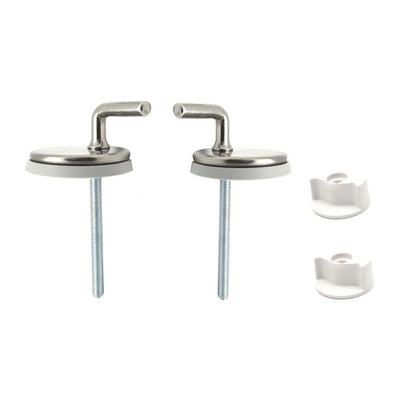 Coppia Supporti Per Sedile Wc In Ottone Cromato- Cromo- Remer- Pezzi 1