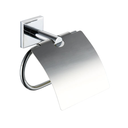 Porta Rotolo Carta Chiuso Linea Giona- Cromo - Fiss. Con Viti- Dhimp- Pezzi 1