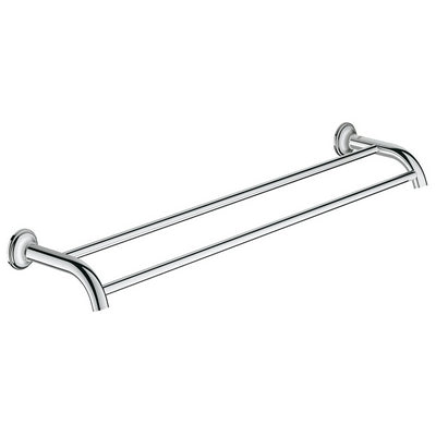 Porta Salviette Doppio Essentials Authentic- Cromo- Grohe- Pezzi 1