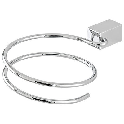 Porta Asciugacapelli Da Parete In Acciaio Cromato Antiruggine Linea Unica Feridras