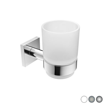 Porta Spazzolini Mod. Hotel Maison- Cromo Cm 7 X H.10 X 11,5- Metaf- Pezzi 1