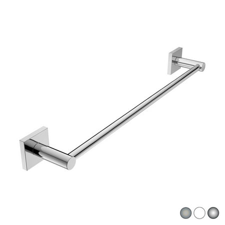 Porta Asciugamani Mod. Hotel Maison- Bianco Cm 45 X H.5 X 7,4- Metaf- Pezzi 1