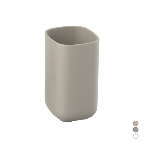 Porta Spazzolini Pod- Bianco Cm 7 X H.11,5 X 7- Metaf- Pezzi 1