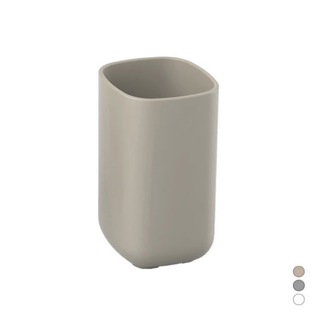 Porta Spazzolini Pod- Tortora Cm 7 X H. 11,5 X 7- Metaf- Pezzi 1