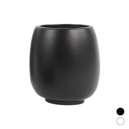 Porta Spazzolini Afra- Nero Opaco D.10 X H. 11,5 Cm- Metaf- Pezzi 1