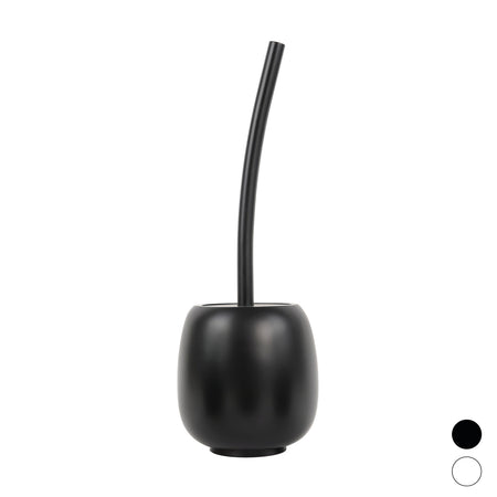 Porta Scopino Afra- Nero Opaco D. 13,7 X H. 39 Cm- Metaf- Pezzi 1