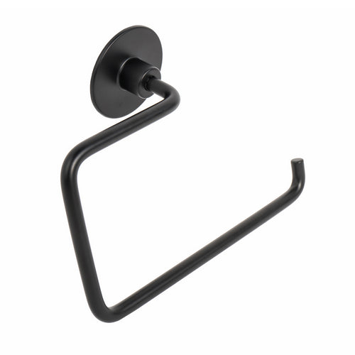 Porta Asciugamani Ad Anello Modello Wind- Nero- Metaf- Pezzi 1