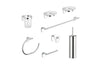 Set Accessori Bagno 8 Pezzi Serie Zero Metaform- Cromo- Metaf- Pezzi 1