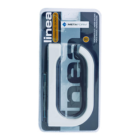 Porta Rotolo Carta Aperto Serie Luca- Bianco- Metaf- Pezzi 1