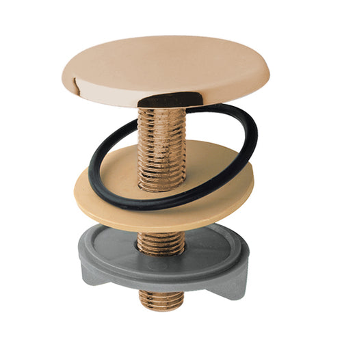 Tappo Copriforo In Ottone- Bronzato- Pb- Pezzi 1