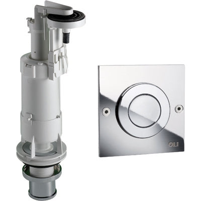 Batteria Di Scarico Per Cassetta Alta Deluxe Con Pulsante- Olive- Pezzi 1