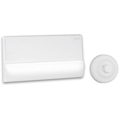 Placca Con Rosone + Bottone + Prolunga- Bianca- Pucci- Pezzi 1