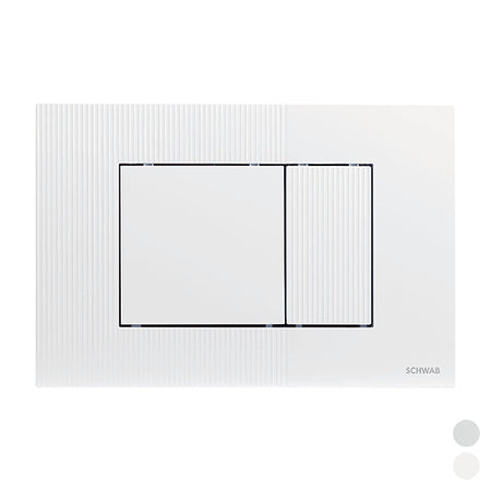 Placca Doppio Scarico Metis- Cromo Lucido- Fluid- Pezzi 1