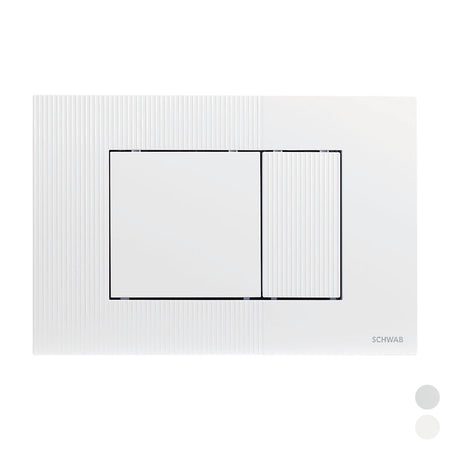 Placca Doppio Scarico Metis- Cromo Lucido- Fluid- Pezzi 1