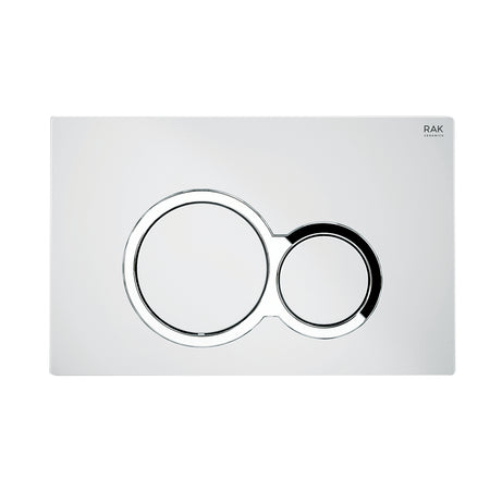 Placca Di Comando Mod. Rotonda Per Cassetta Rak Ecofix- Cromo - Matt Cromo- Rak- Pezzi 1