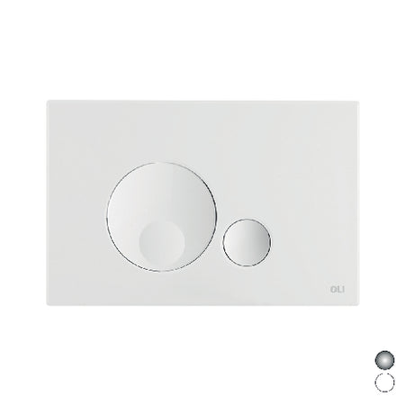 Placca Doppio Scarico Globe- Cromo Lucido- Olive- Pezzi 1