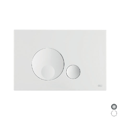 Placca Doppio Scarico Globe- Cromo Lucido- Olive- Pezzi 1