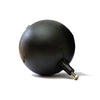 Sfera In Plastica Tonda Nera Per Aste Piatte- Diam. 150- Ikaro- Pezzi 1