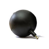 Sfera In Plastica Tonda Nera Per Aste Piatte- Diam. 150- Ikaro- Pezzi 1