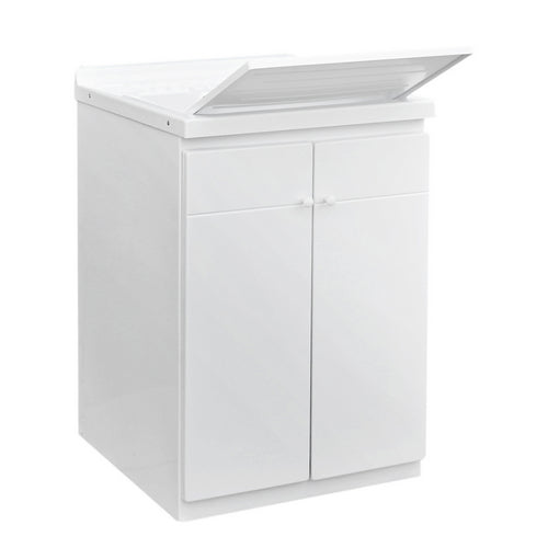 Lavatoio Con Mobile In Abs E Con Tavola In Polipropilene- L Cm. 45 X P Cm. 50 (1 Anta)- Dh- Pezzi 1