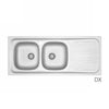 Lavello Appoggio In Acciaio Inox Mod. La01 Cm 120X50- Cm. 120 Gocciolatoio Dx- Dh- Pezzi 1
