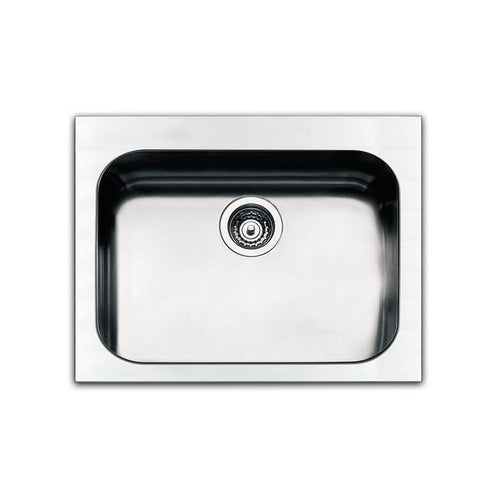 Lavello Incasso In Acciaio Spazzolato 57X51 Cm- Cm 57 X 51 X 20- Apell- Pezzi 1