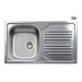 Lavello Incasso In Acciaio Inox Con 1 Vaschetta- Cm 86 Gocciolatoio Dx- Apell- Pezzi 1