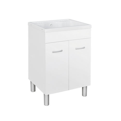 Lavatoio In Nobilitato Con Vasca In Abs- Cm 60X60Xh.90 (2 Ante)- Dh- Pezzi 1