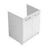 Mobile Sottolavatoio Revine Bianco Con Asse- Bianco - Lxpxh 75X61X81 Cm- Dolom- Pezzi 1