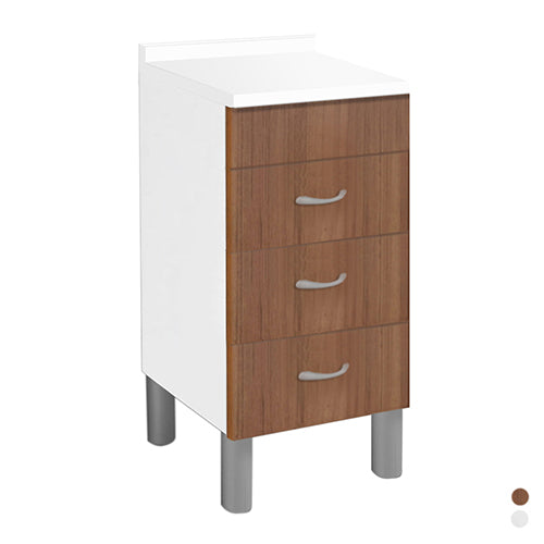 Base 3 Cassetti 40X50- Cm. 40 X 50 Cassetti Teak- Dh- Pezzi 1