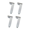 4 Pz Piedini Regolabili Anodizzati Per Legno- Triop- Pezzi 1