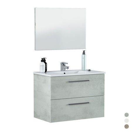 Mobile Bagno Sospeso Aruba (Da Montare)- Cm 57 X 60 X 45 Rovere Alaska- Dh- Pezzi 1