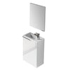 Mobile Bagno Sospeso Compact (Da Montare)- Cm 58X40X22 Bianco Laccato- Dh- Pezzi 1