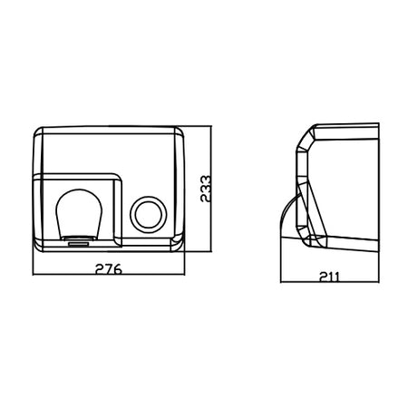 Asciugamani Ad Aria Calda Elettrico Manuale Modello Pechino- Cromo- Dh- Pezzi 1