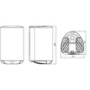 Asciugamani Elettrico Modello Scirocco- Mm 280 X 170 X 170- Dh- Pezzi 1