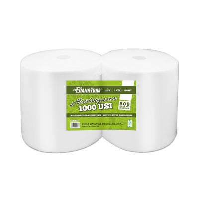 2 Pz Bobina Di Carta A Strappo- Dh- Pezzi 1