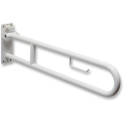 Barra Di Sostegno Ribaltabile Con Portacarta Igienica- Cm. 85- Dh- Pezzi 1