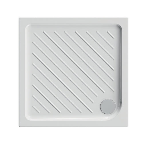 Piatto Doccia Quadrato In Ceramica Dolomite Gemma 2 H. 7- Cm 75 X 75 H. 7- Dolom- Pezzi 1