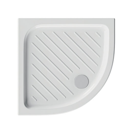 Piatto Doccia Angolare In Ceramica Dolomite Gemma 2 H. 7- Cm 80 X 80 H. 7- Dolom- Pezzi 1