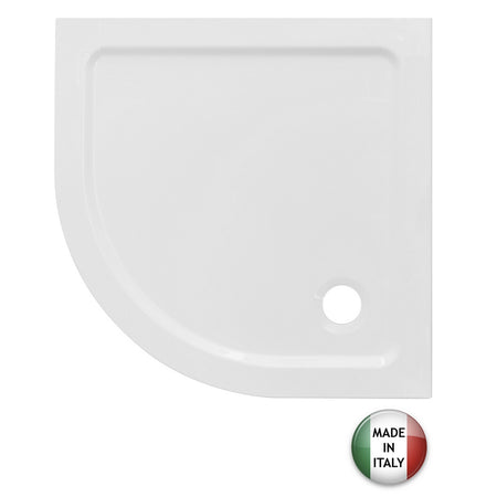 Piatto Doccia Tecnopolimero Mr Flat Angolare (Tipo Acrilico)- Cm 90X90 H. 3- Dh- Pezzi 1