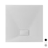 Piatto Doccia Stone Essence Slim Quadro- Grigio Cm 80 X 80- Dhimp- Pezzi 1