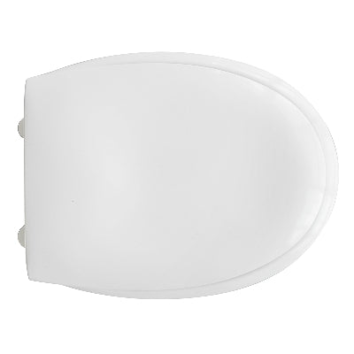 Sedile Wc In Abs Karla Con Cerniere In Acciaio Inox- Bianco- Rak- Pezzi 1