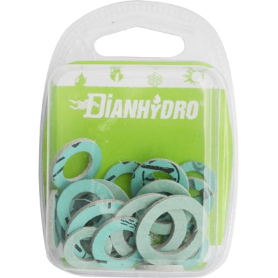 Kit Misto Guarnizioni Esenti Amianto Blister- Pz.10X(3/8-1/2) +Pz.5X(3/4)- Faidf- Pezzi 1