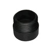 Prolunga Wc Diritta In Gomma Nera- D. Est. 100 Mm - Int. 95 Mm- G.M.P- Pezzi 1