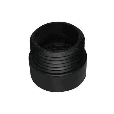 Prolunga Wc Diritta In Gomma Nera- D. Est. 110 Mm - Int. 95 Mm- G.M.P- Pezzi 1