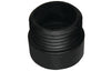 Prolunga Wc Diritta In Gomma Nera- D. Est. 110 Mm - Int. 95 Mm- G.M.P- Pezzi 1